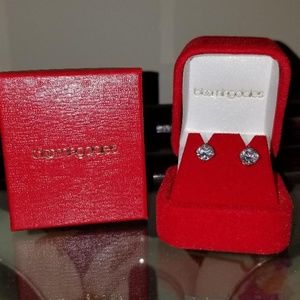 BLOOMINGDALES CZ PRINCESS EARRINGS - NEW!